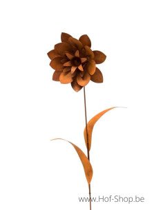 Tuinsteker Grote Dahlia - metalen figuur in ecoroest (MD14028)