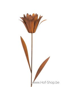 Tuinsteker Bloemkelk XL - metalen figuur in ecoroest (MD14016)