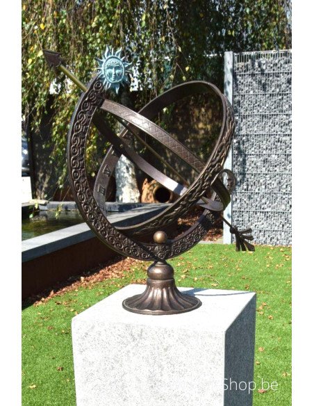 Cadran solaire - statue en bronze (GA0471BR-B)