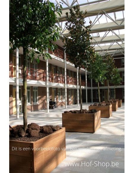 Carrez 100 x 100 x 72 cm - Jardinière Adezz en bois dur