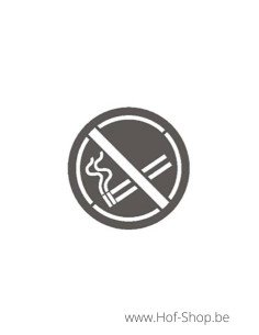 Niet roken Picto - inox plaatje type 'fuji'
