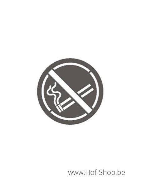 Niet roken Picto - inox plaatje type 'fuji'