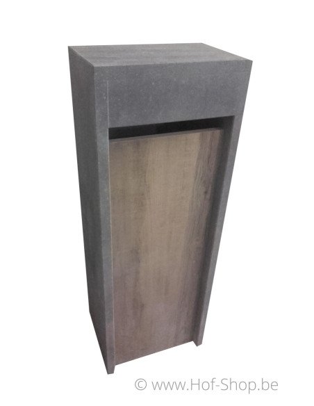 M-Box H Aspect bois - boîte aux lettres en pierre bleue