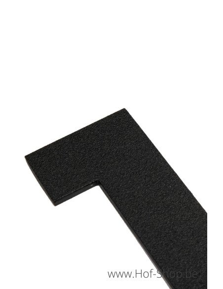 Lettre f - aluminium noir de 5 cm de haut (numéro de maison 'fuji' KatoDesign)