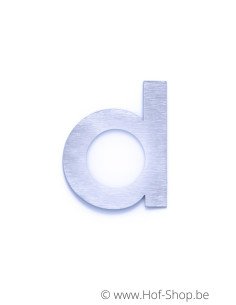 Lettre d - acier inoxydable de 8 cm de haut (numéro de maison 'fuji' KatoDesign)