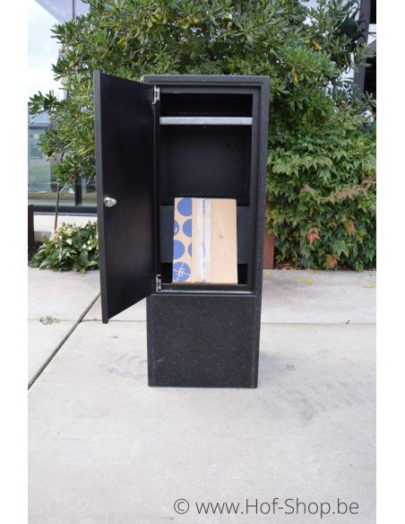Cobox 8 Divo Aspect bois Nero - boîte aux lettres en granit