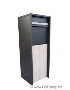 Cobox 8 Divo Aspect bois Nero - boîte aux lettres en granit