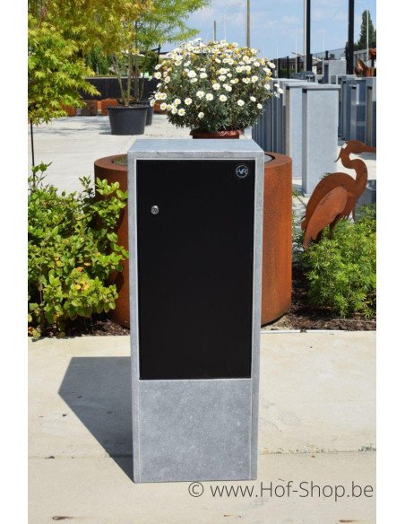 Cobox 8 Divo Aspect bois - boîte aux lettres en pierre bleue