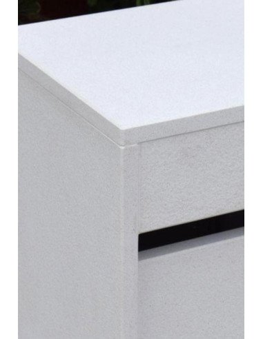 Model H White - brievenbus beach white anticato