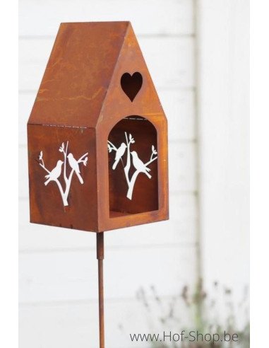 Mangeoire pour Oiseaux Ecorouille - figurine en métal Ecorouille (MD14185)