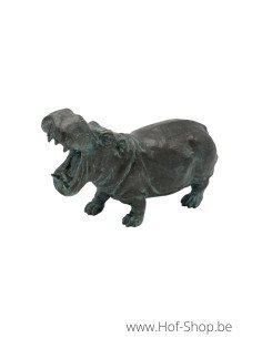 Hippopotame - statue en bronze (BS1164V)