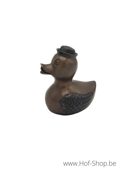 Canard avec un chapeau - statue en bronze (BS1514B)