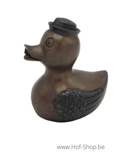 Canard avec un chapeau - statue en bronze (BS1514B)