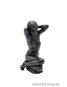 Zittend Naakt - bronzen beeld (BS0759B)