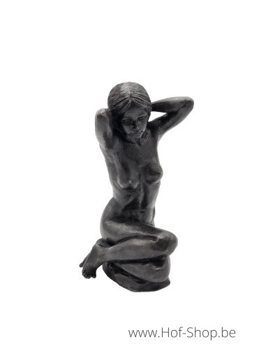 Zittend Naakt - bronzen beeld (BS0759B)