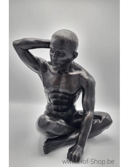 Naakte man - bronzen beeld (BS1480B)