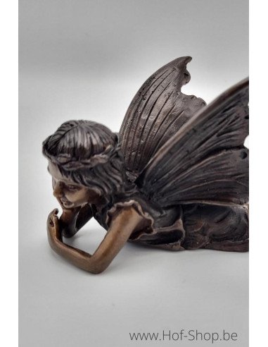Liggende engel - bronzen beeld (BS1499B)
