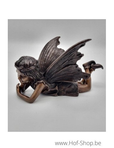 Liggende engel - bronzen beeld (BS1499B)