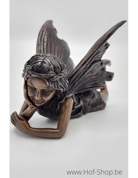 Ange couché - Sculpture en bronze (BS1499B)
