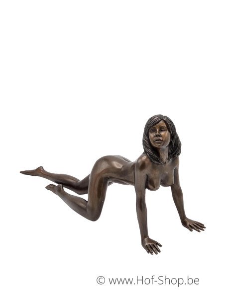 Allongée nue - statue en bronze (BS0999B)