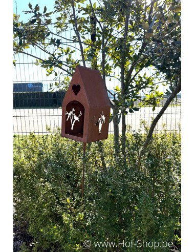 Mangeoire pour Oiseaux Ecorouille - figurine en métal Ecorouille (MD14185)