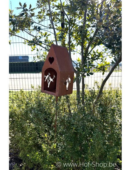 Mangeoire pour Oiseaux Ecorouille - figurine en métal Ecorouille (MD14185)