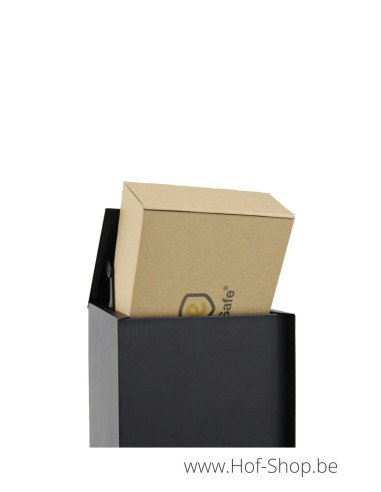 Parcelbox L RAL 9005 - eSafe pakketbus plaatstaal