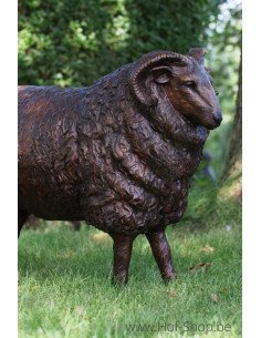Mouton mâle - statue en bronze (B73013)