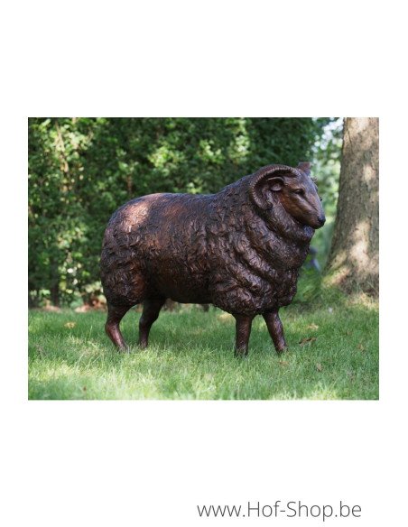 Mouton mâle - statue en bronze (B73013)