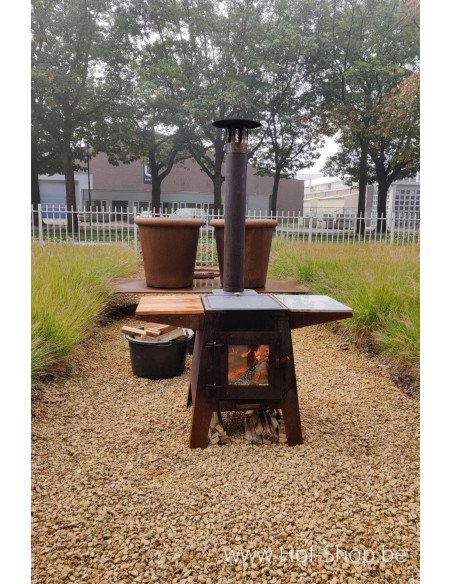 MODÈLE D'EXPOSITION Damm avec accessoires - Forno Cooking en acier corten