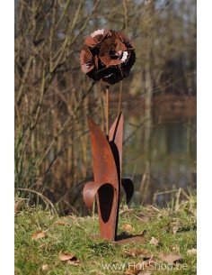 Rose - figurine en métal Ecorouille (MD14191)