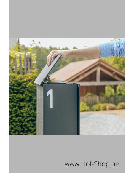 OUTLET Fenix Top Medium RAL 9005 - boîte à colis eSafe aluminium