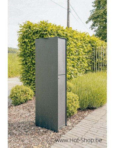 OUTLET Fenix Top Medium RAL 9005 - boîte à colis eSafe aluminium