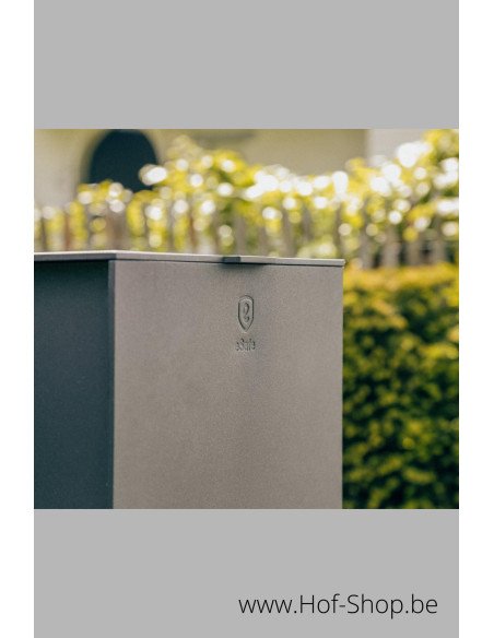 OUTLET Fenix Top Medium RAL 9005 - boîte à colis eSafe aluminium