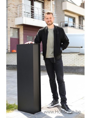 OUTLET Fenix Top Medium RAL 9005 - boîte à colis eSafe aluminium