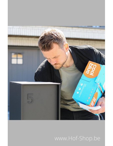 OUTLET Fenix Top Medium RAL 9005 - boîte à colis eSafe aluminium