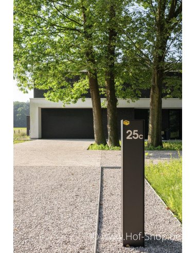 OUTLET Fenix Top Medium RAL 9005 - boîte à colis eSafe aluminium