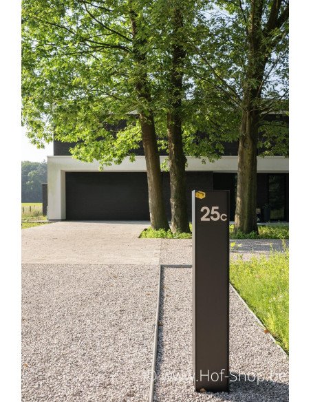 OUTLET Fenix Top Medium RAL 9005 - boîte à colis eSafe aluminium