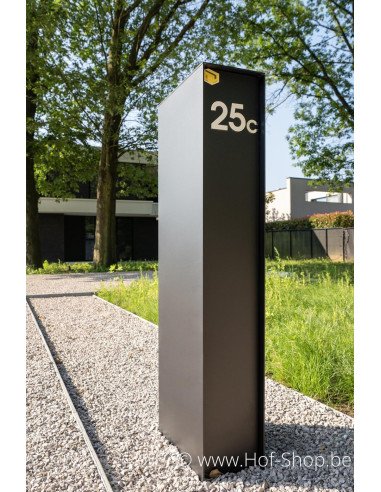 OUTLET Fenix Top Medium RAL 9005 - boîte à colis eSafe aluminium