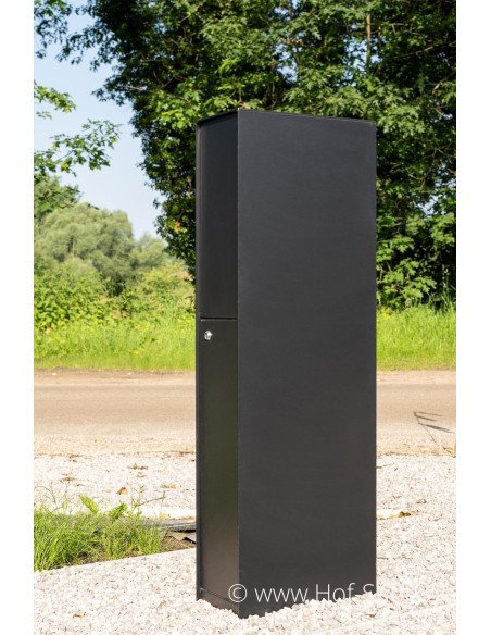 OUTLET Fenix Top Medium RAL 9005 - boîte à colis eSafe aluminium