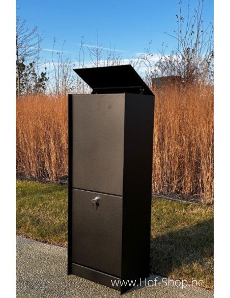 Dropbox Small RAL 7021 Front Door - eSafe boîte à colis aluminium