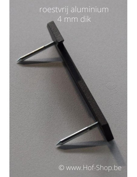 Numéro 3 aluminium RAL 7021 (10 cm de hauteur, 4 mm d’épaisseur) - numéro Albo
