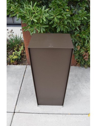 Dropbox Small supranodic brown Back Door - eSafe pakketbus aluminium