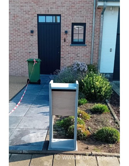 P-Box 1 Aspect bois - boîte aux lettres en pierre bleue