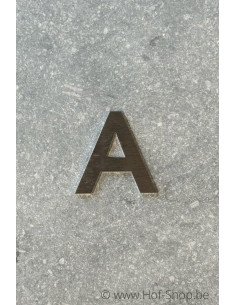 Lettre B - acier inoxydable de 5 cm de haut (numéro de maison 'fuji' KatoDesign) - Lettre majuscule