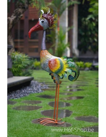 Grappige vogel - metalen figuur (MD16247)