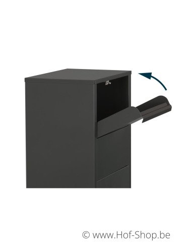 Hannover zwart - Practo Garden brievenbus