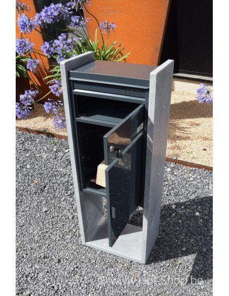 OUTLET Milano Parcel Anthracite - boîte à colis VASP en pierre blue