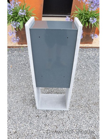 OUTLET Milano Parcel Anthracite - boîte à colis VASP en pierre blue