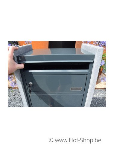 OUTLET Milano Parcel Anthracite - boîte à colis VASP en pierre blue